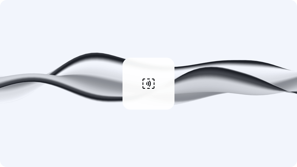 Abstract black and white wavy lines on a light background.