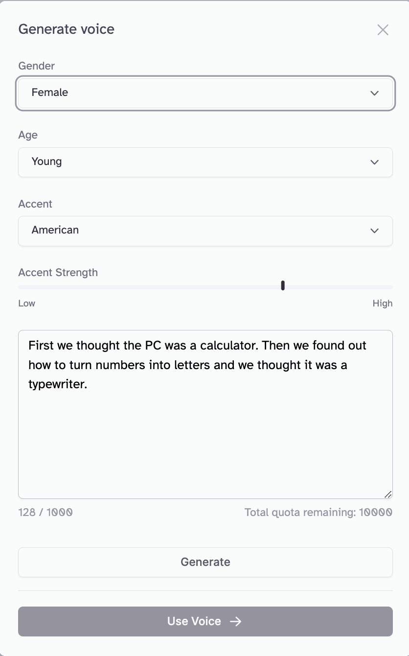 A text box with a story about how the PC was initially thought to be a calculator, then discovered to turn numbers into letters and was a typewriter.