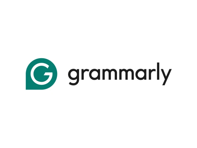 Grammarly logo with a stylized "G" and the word "grammarly" next to it.