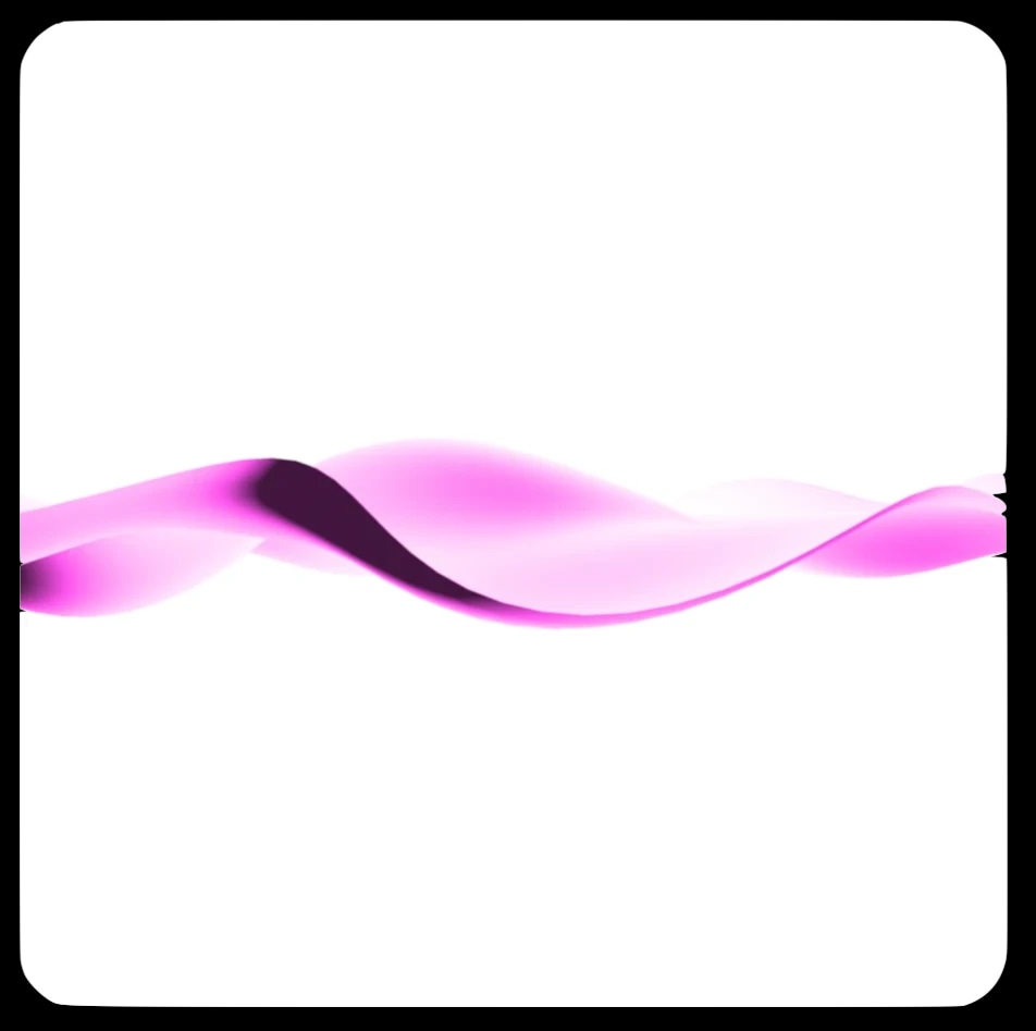 Abstract pink and purple wave design on a white background.