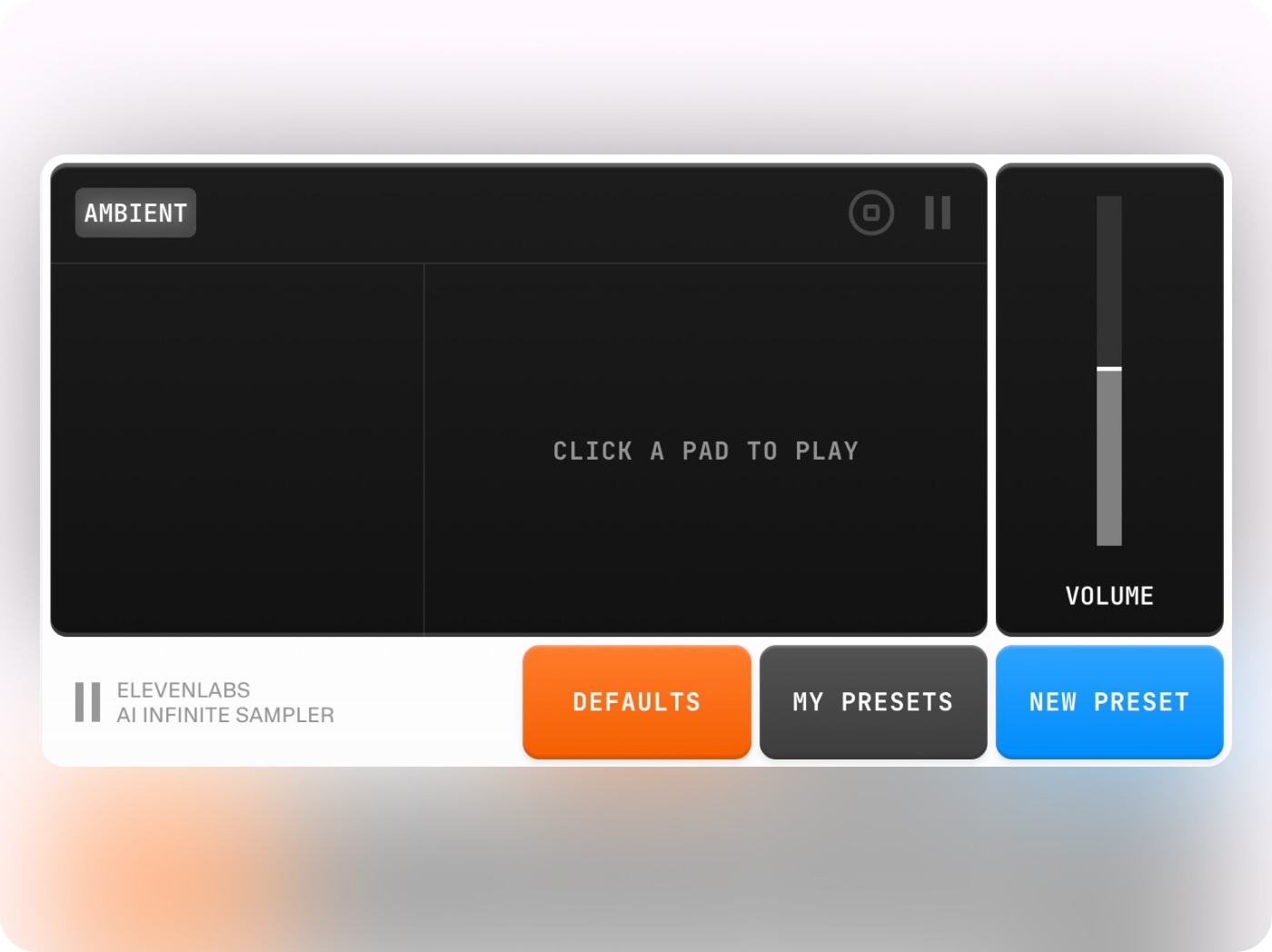 Haz clic en un pad para reproducir