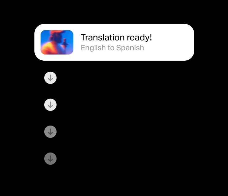Export translations in multiple formats