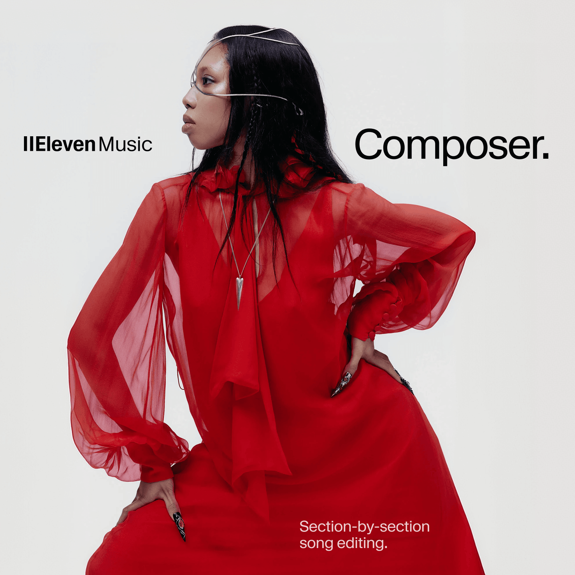 IIEleven Music Composer promotes section-by-section song editing.