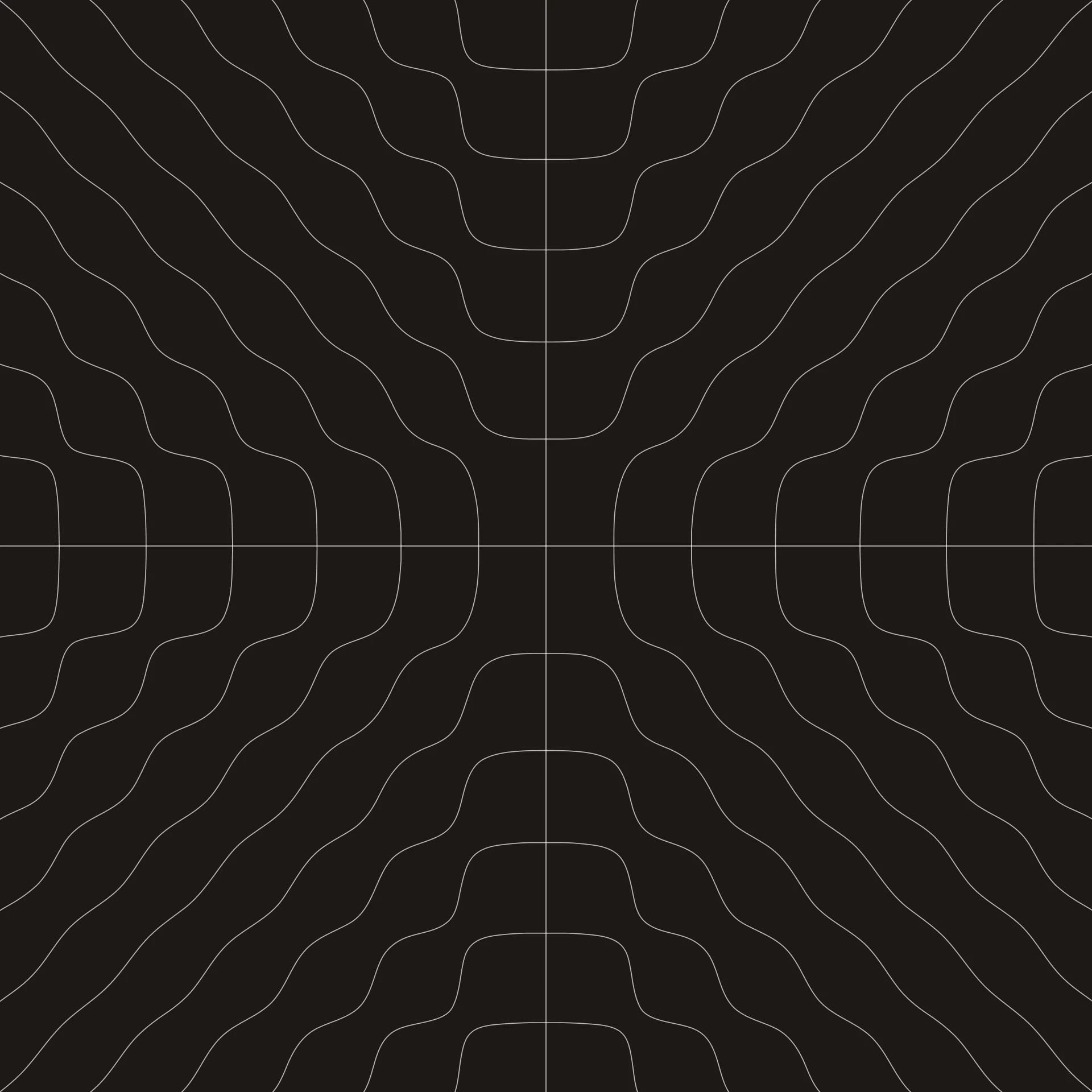 Black square with some squiggly lines.