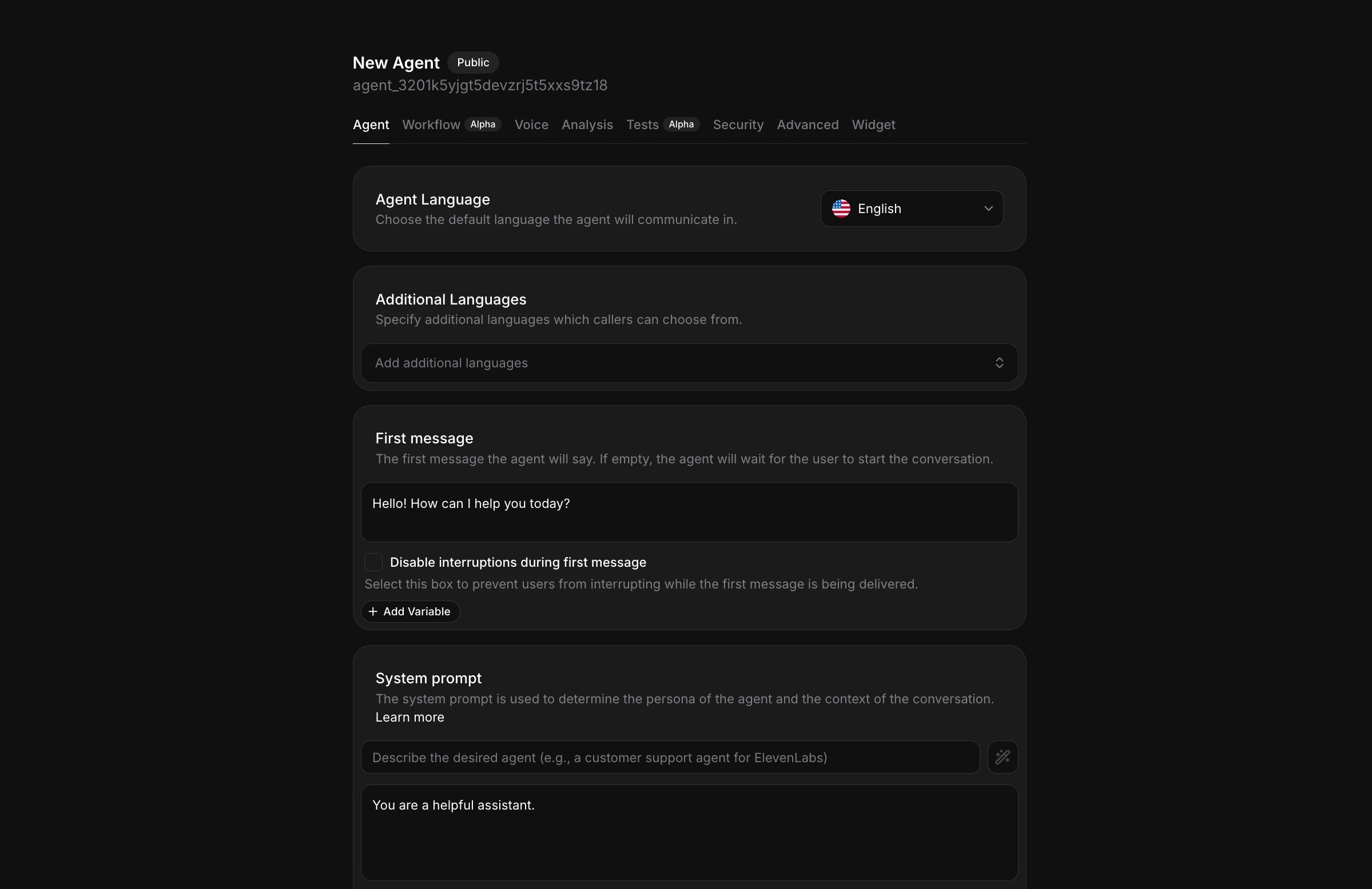 ElevenLabs Agents Platform