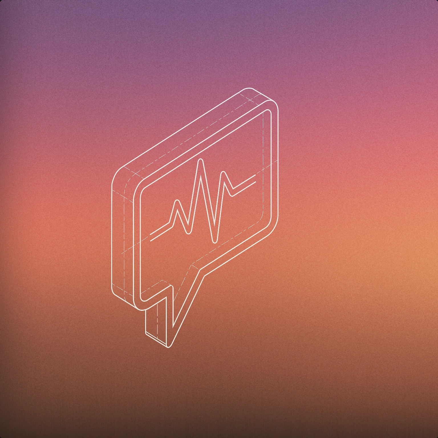 Cover of a stylized speech bubble with a waveform inside it for Conversational AI voice library