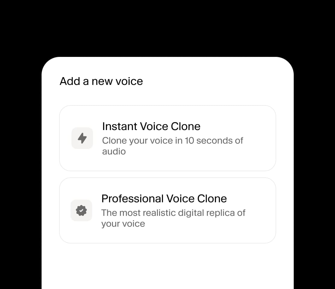 Elevenlabs voice cloning step 1