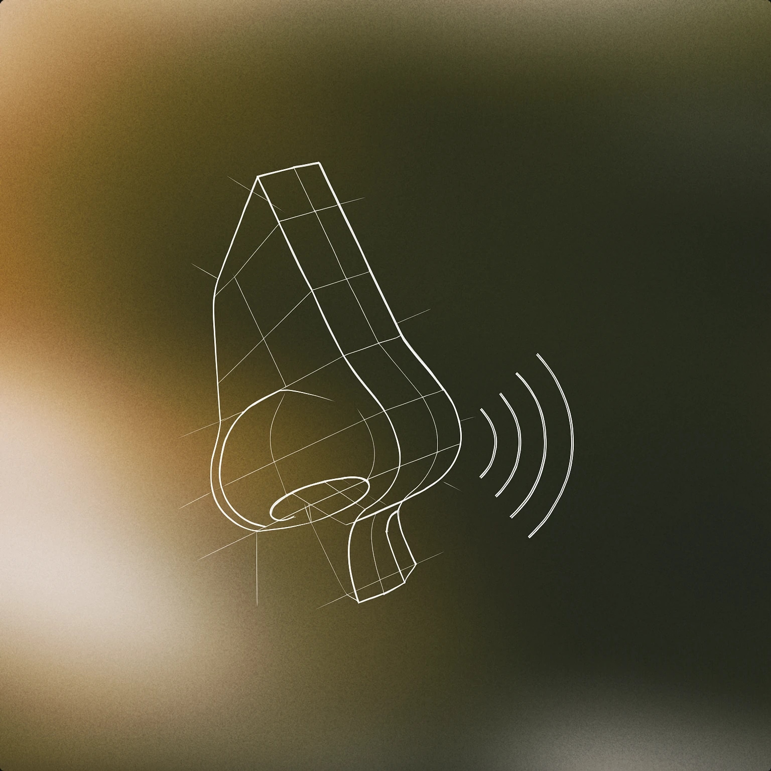 Cover of A stylized human nose with subtle soundwave lines emanating from the nostrils for Nasally voice library