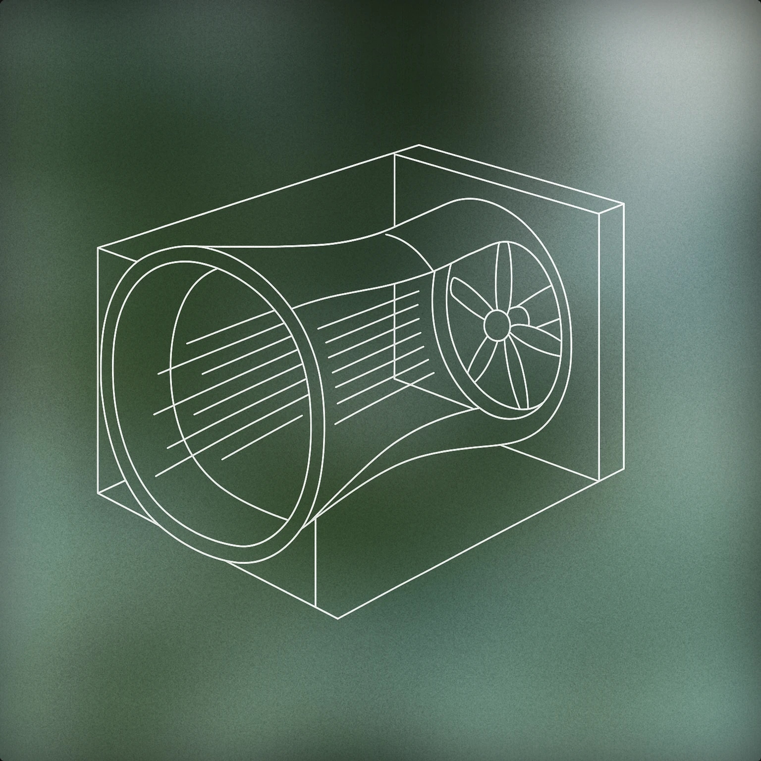 Cover of curved aerodynamic tunnel with motion lines for Whoosh sound effects